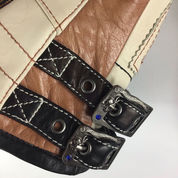 💙 SUPER G PSYCHO Leather Motorcycle Jacket - Picture 8 of 15